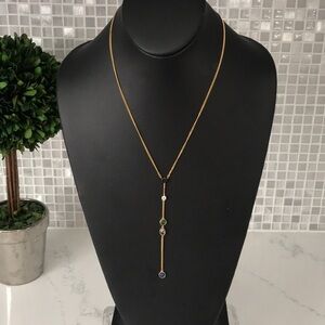 Belkin New (I) Gold drop necklace